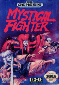 Mystical Fighter Sega Genesis  box art